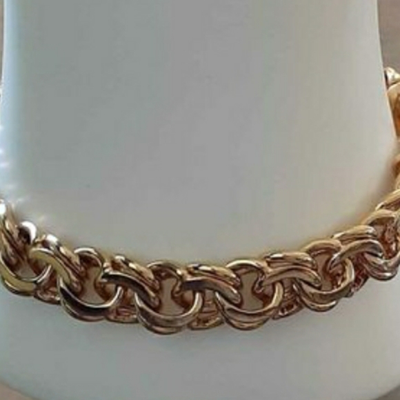 Vtg Monet Signed Chain Link Bracelet